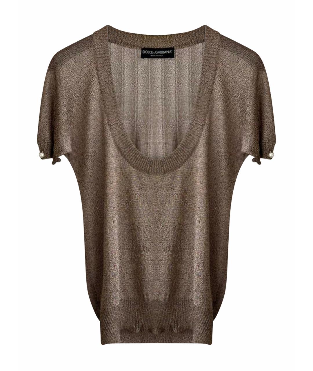 DOLCE&GABBANA Коричневая футболка, фото 1