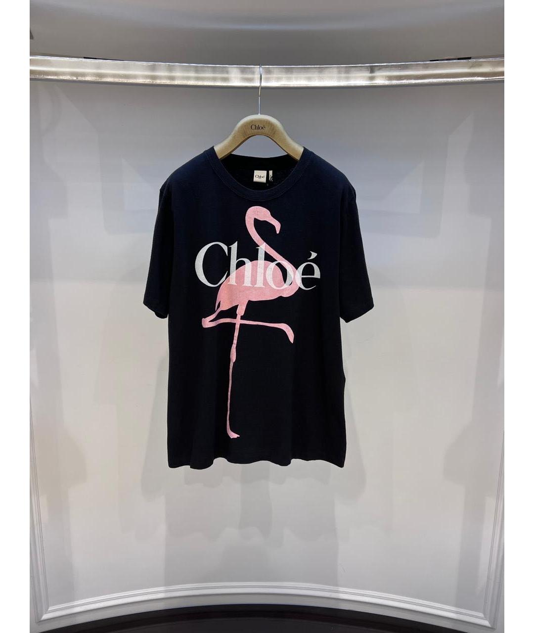 CHLOE Черная футболка, фото 2