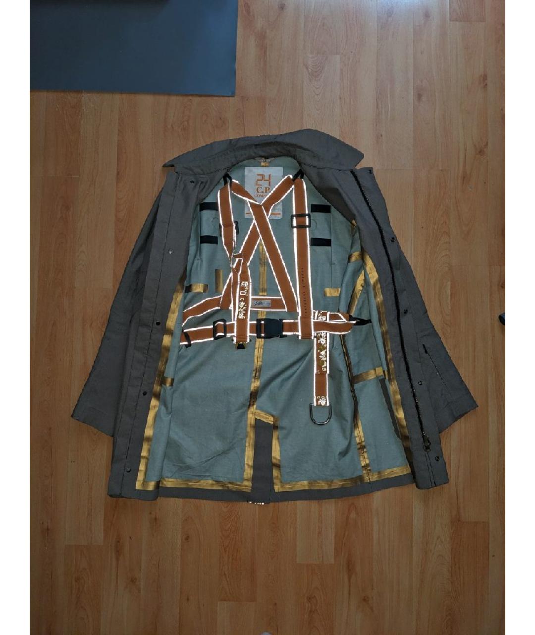 CP COMPANY Серый полиамидовый тренч / плащ, фото 2