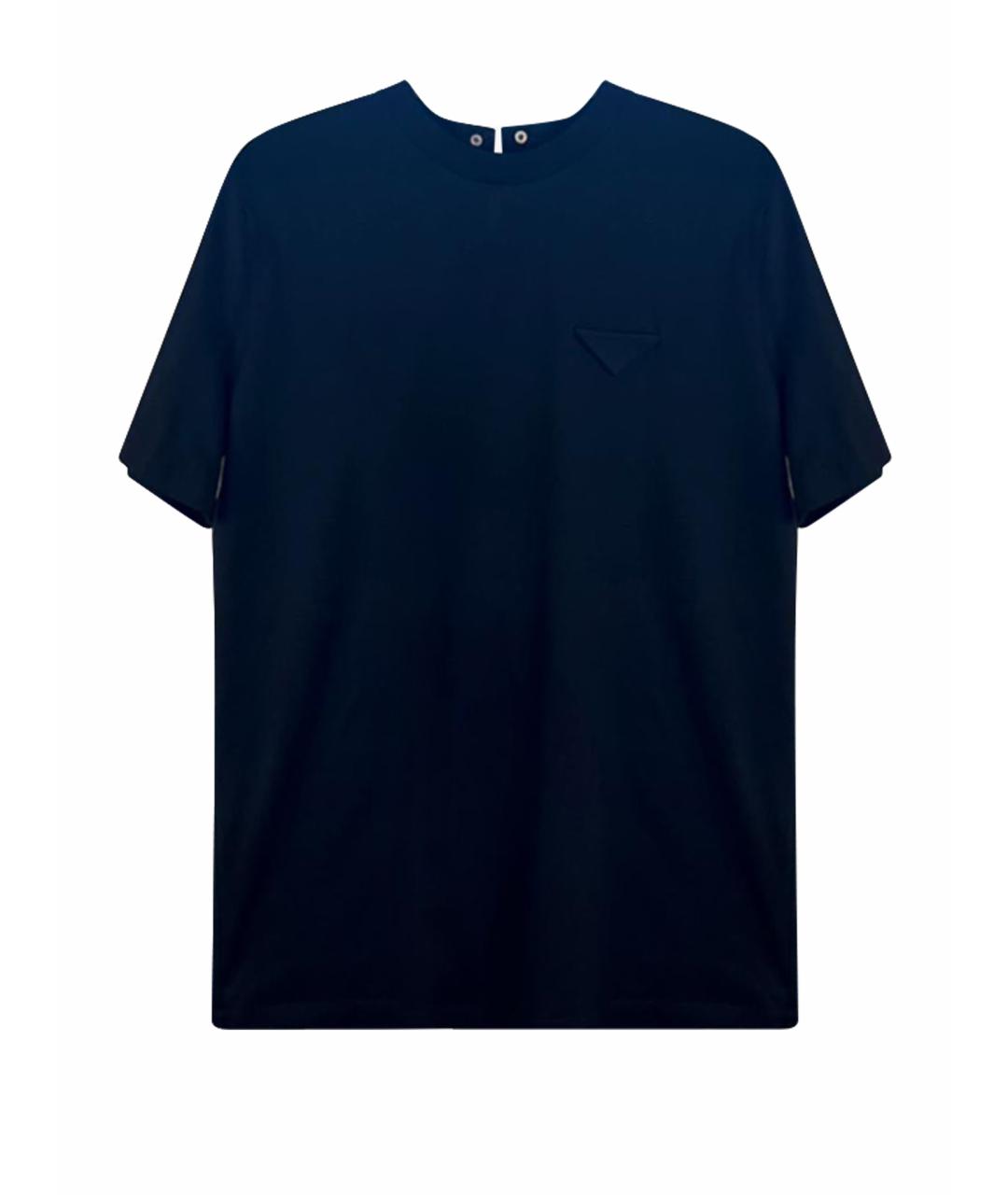 PRADA Черная хлопковая футболка, фото 1