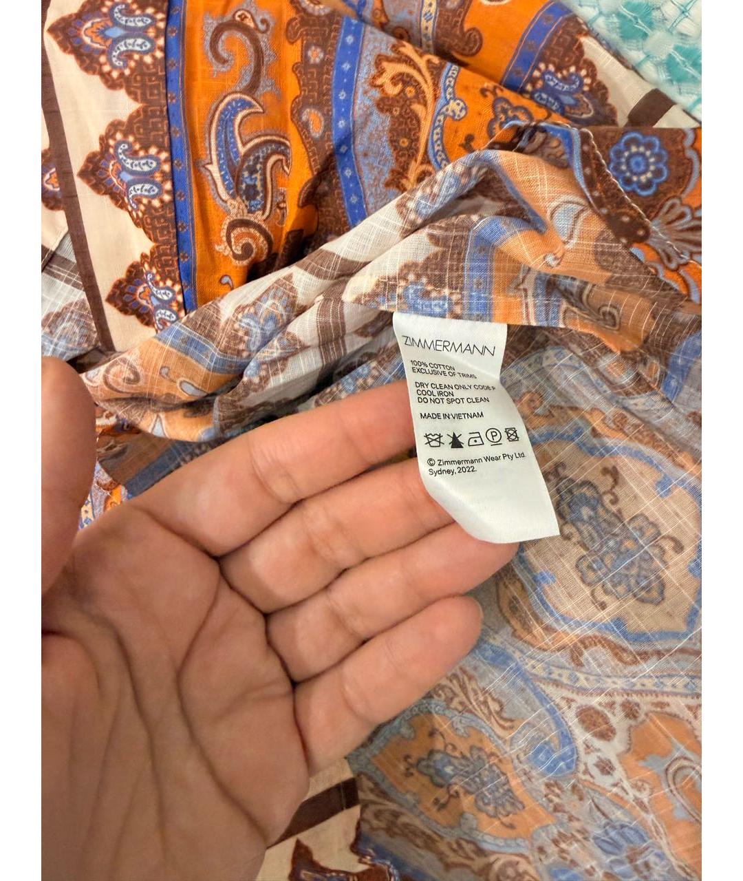 ZIMMERMANN Мульти хлопковая блузы, фото 3