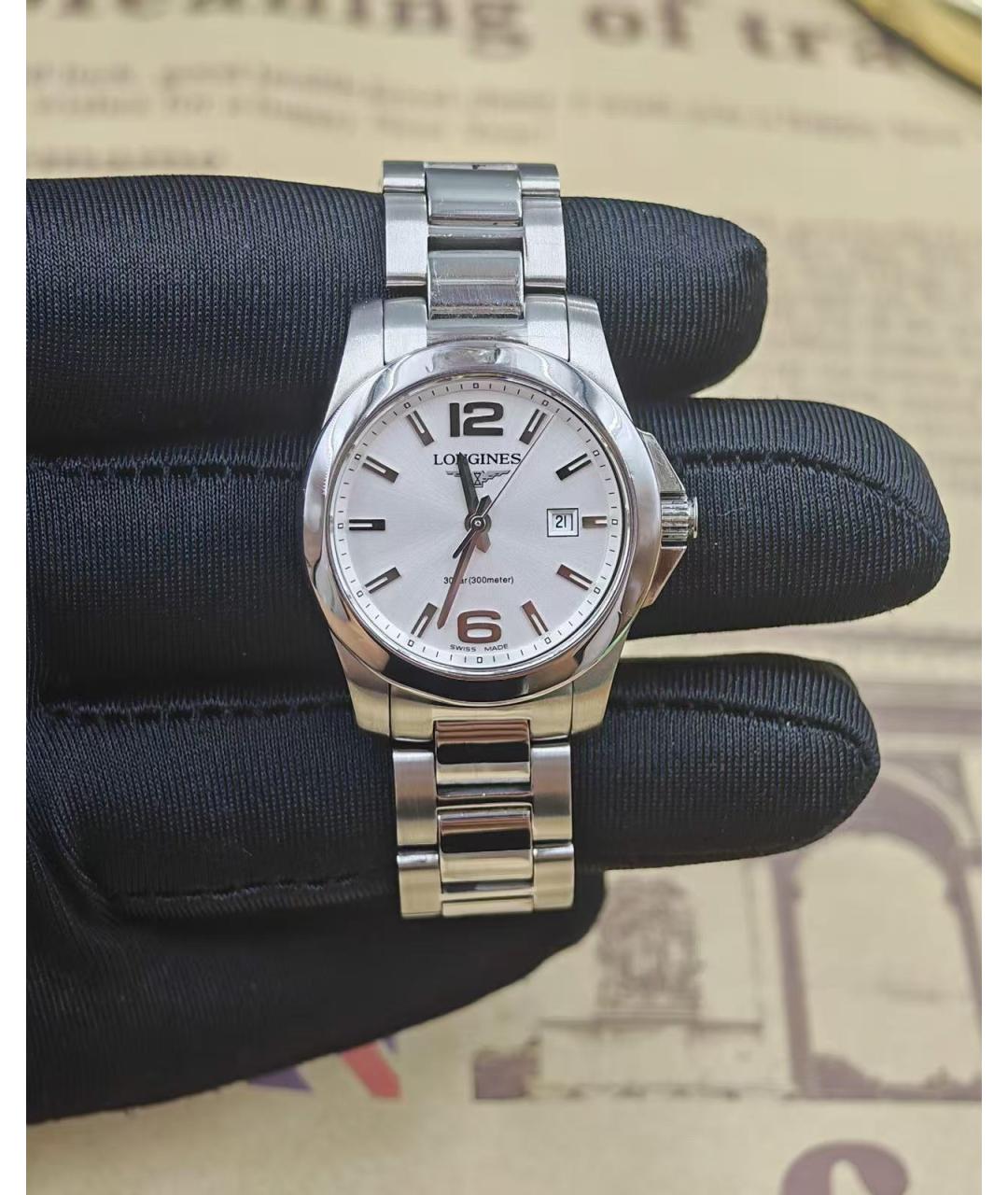 LONGINES Серебряные часы, фото 2