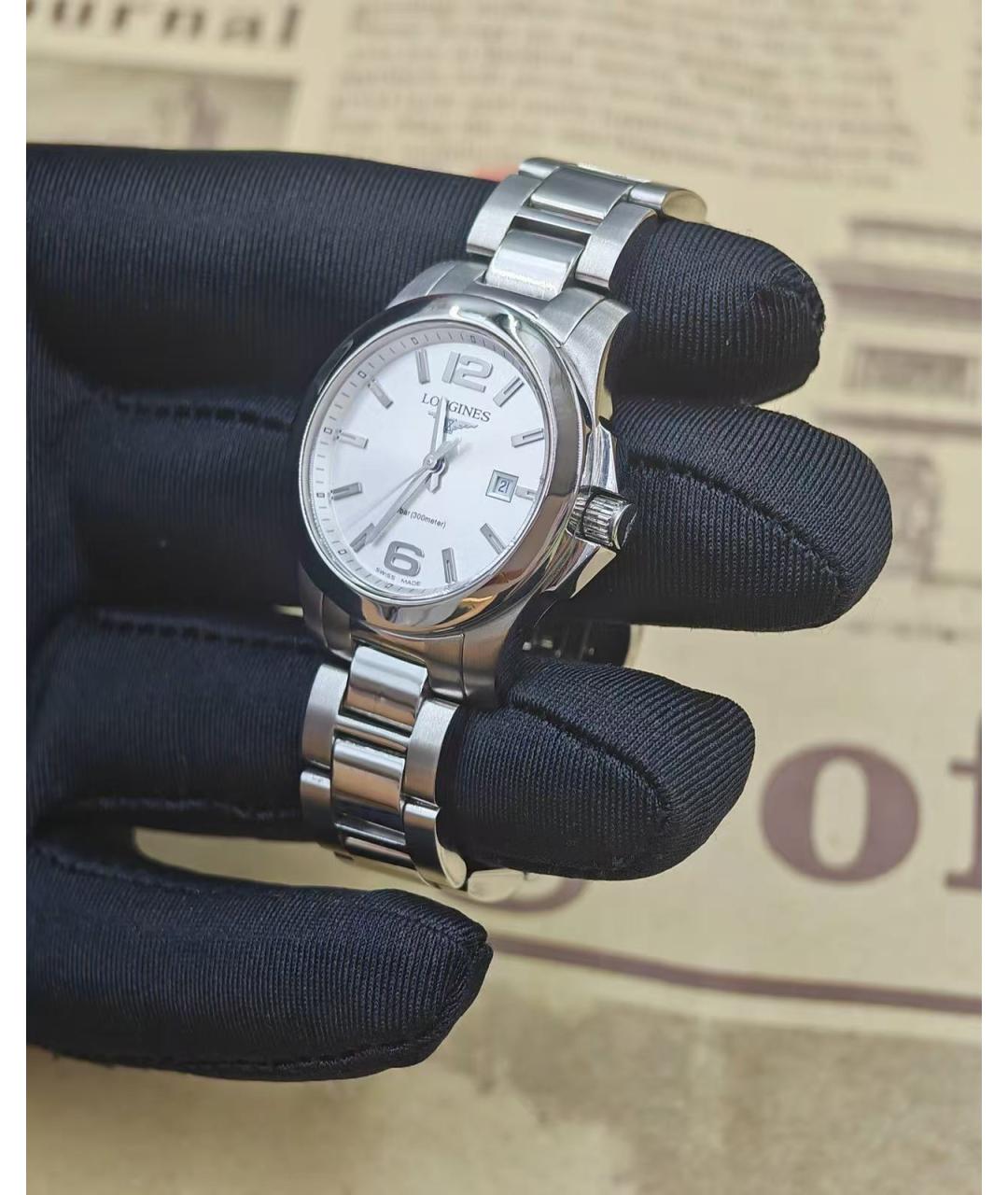 LONGINES Серебряные часы, фото 4
