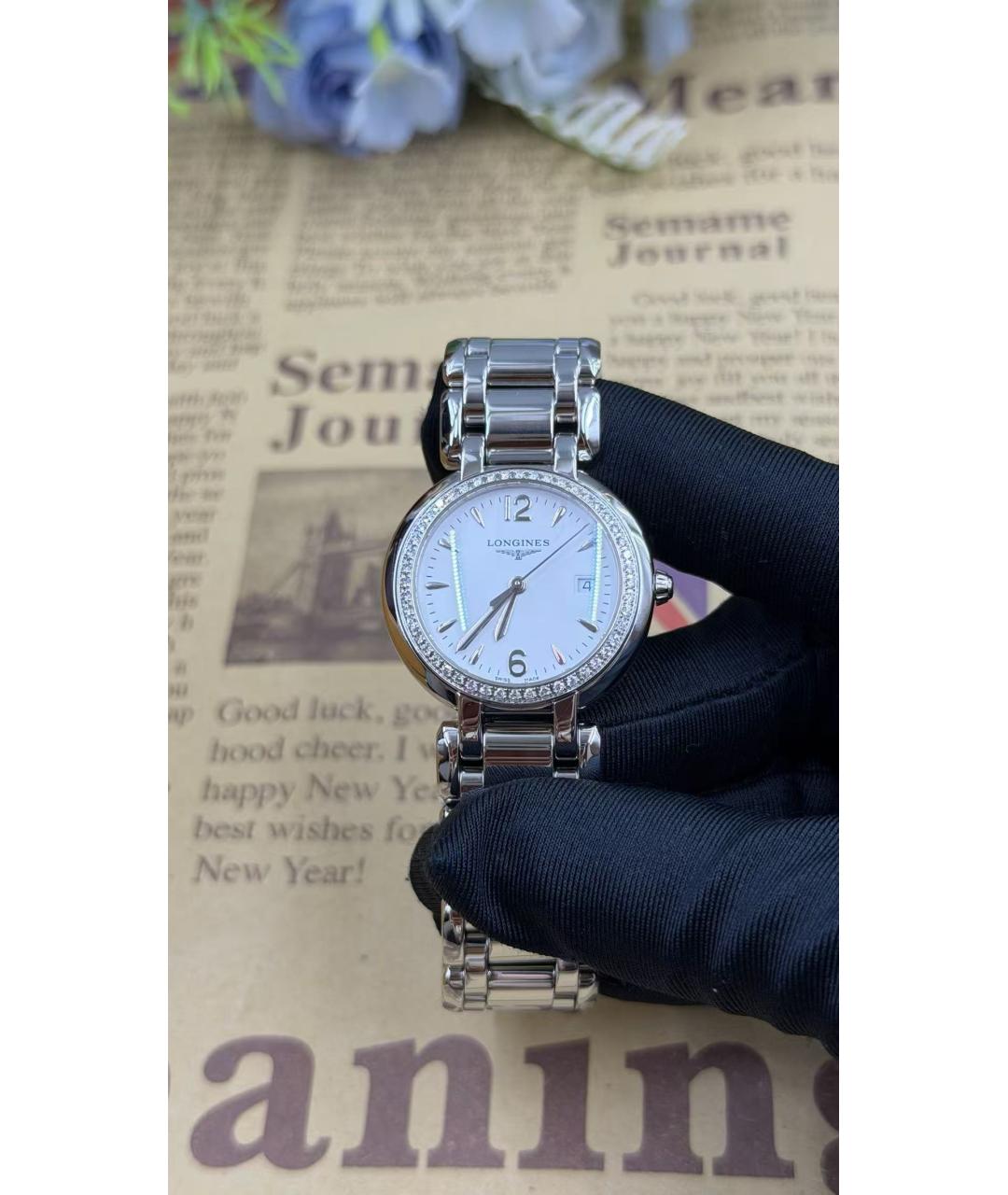 LONGINES Серебряные часы, фото 4