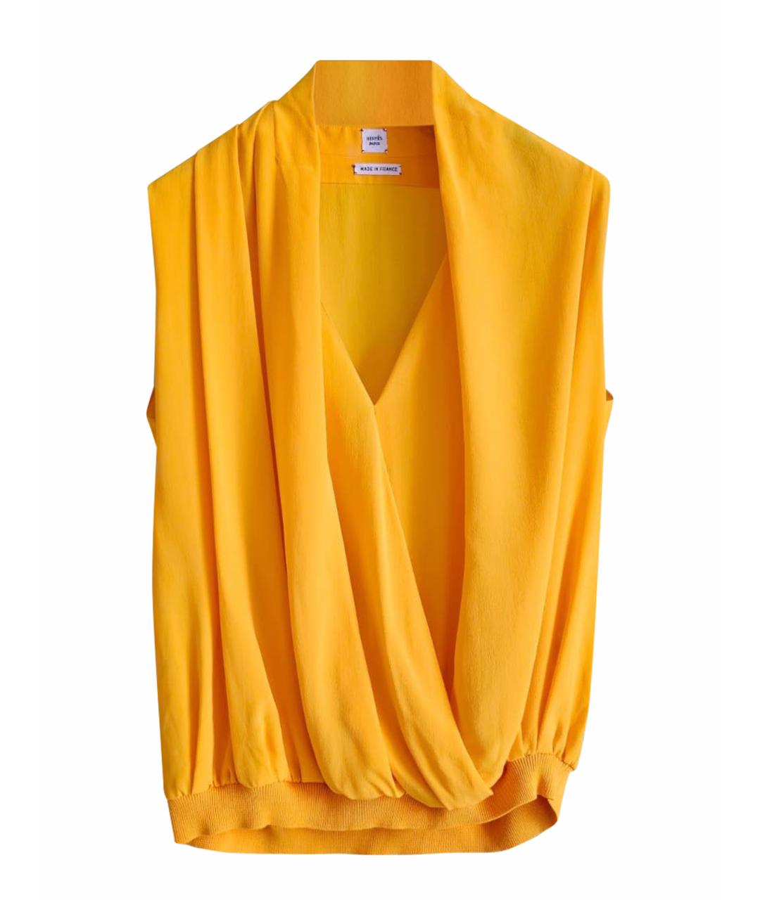 HERMES Желтая блузы, фото 1