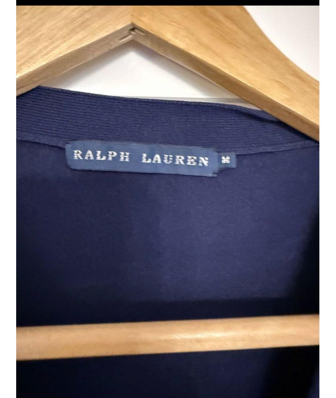 RALPH LAUREN Темно-синяя хлопковая жилетка, фото 3