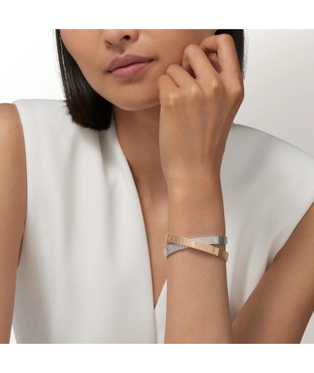 CARTIER Белый браслет из белого золота, фото 4