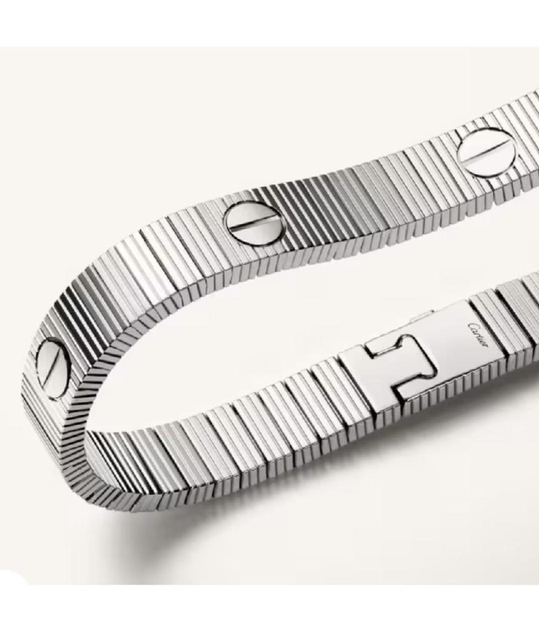 CARTIER Белый браслет из белого золота, фото 2