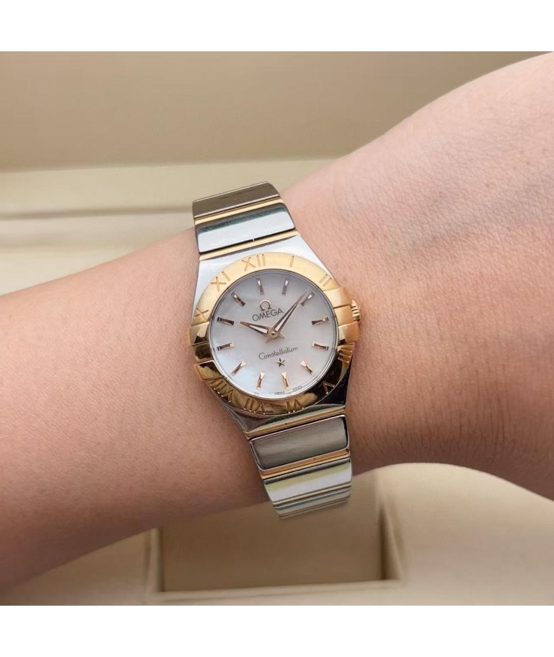 OMEGA Серебряные часы, фото 6