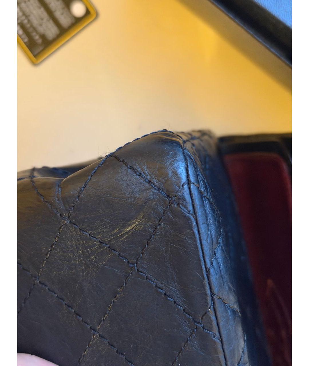 CHANEL Черная кожаная сумка через плечо, фото 7