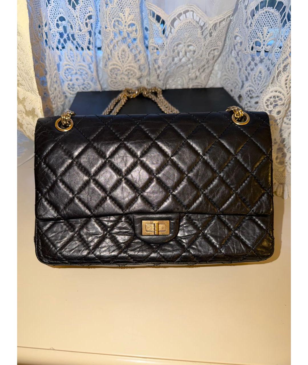 CHANEL Черная кожаная сумка через плечо, фото 8