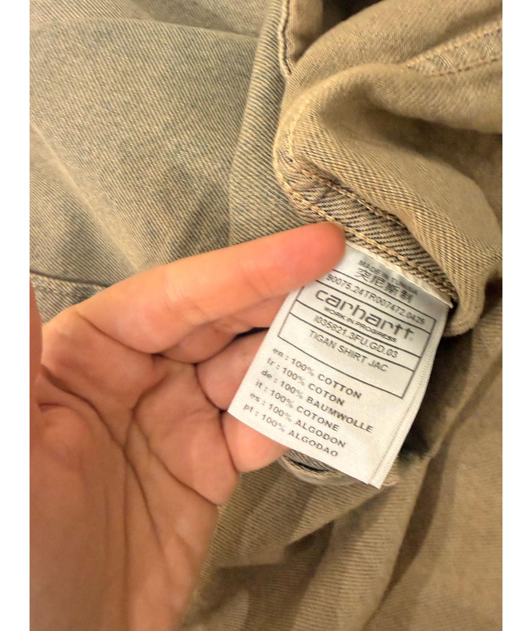 CARHARTT WIP Голубая хлопковая кэжуал рубашка, фото 6