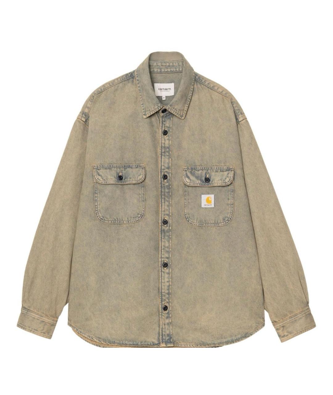 CARHARTT WIP Голубая хлопковая кэжуал рубашка, фото 9