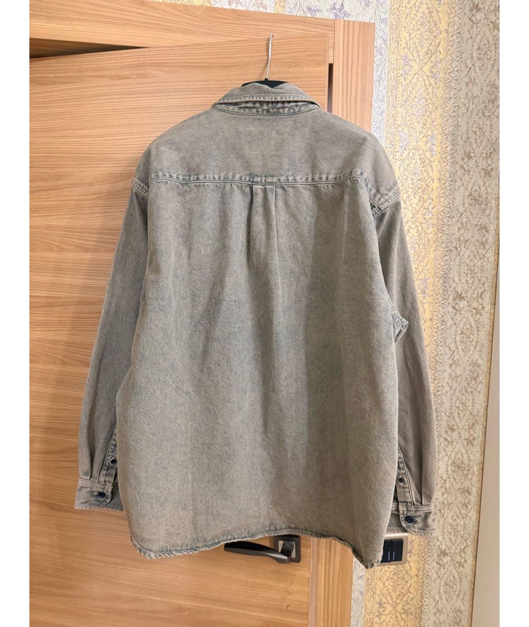 CARHARTT WIP Голубая хлопковая кэжуал рубашка, фото 4