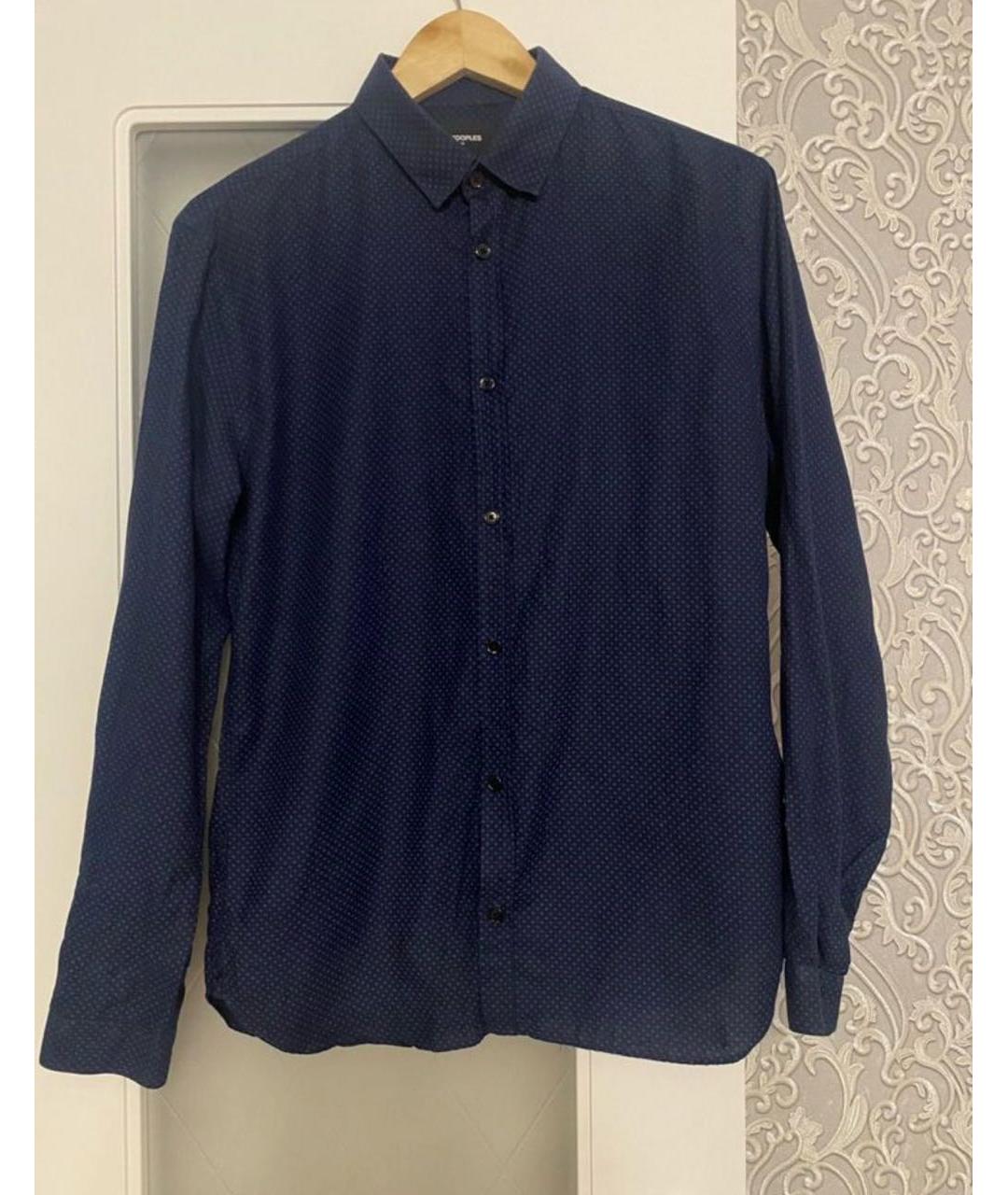 THE KOOPLES Синяя хлопковая классическая рубашка, фото 5