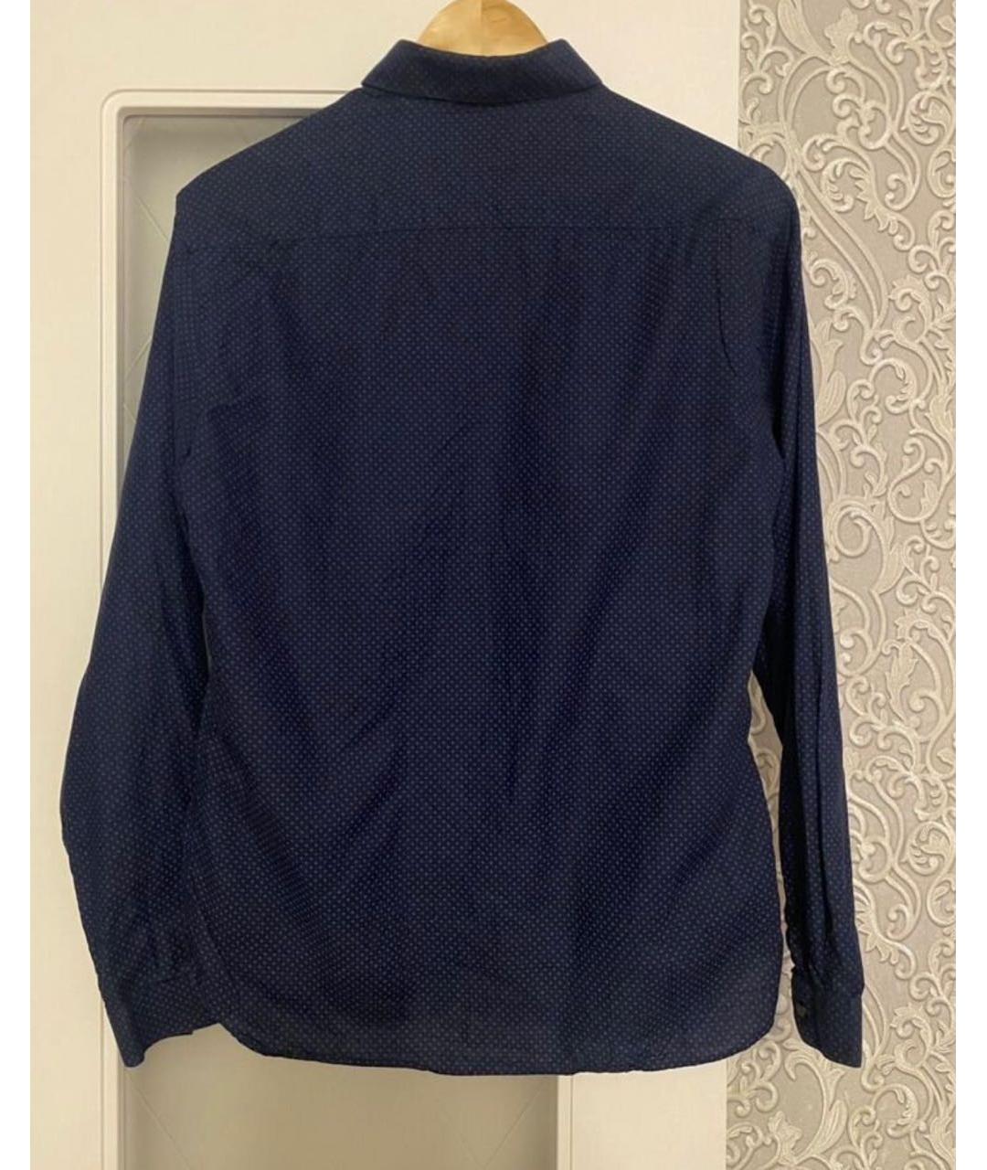 THE KOOPLES Синяя хлопковая классическая рубашка, фото 2