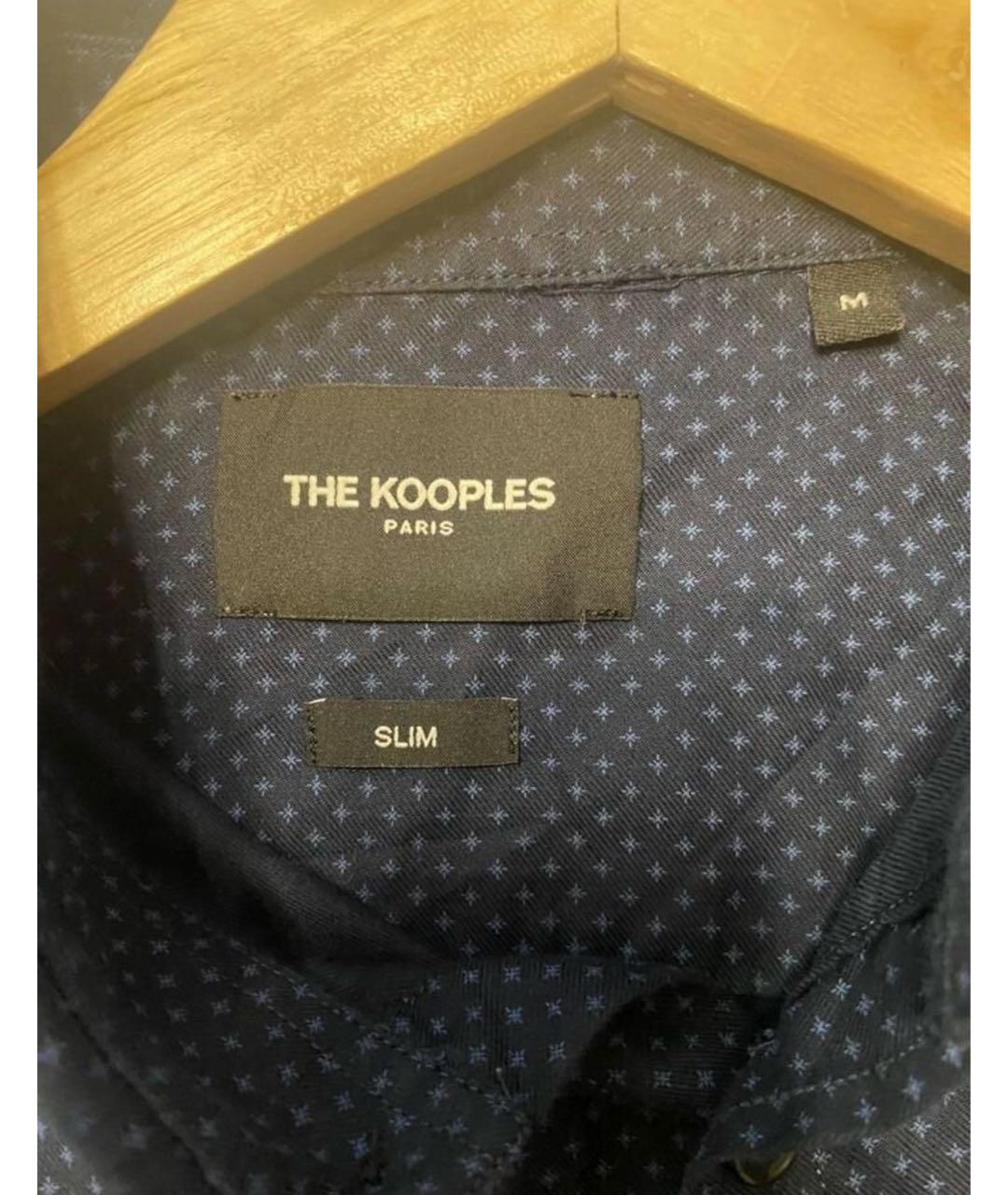 THE KOOPLES Синяя хлопковая классическая рубашка, фото 3