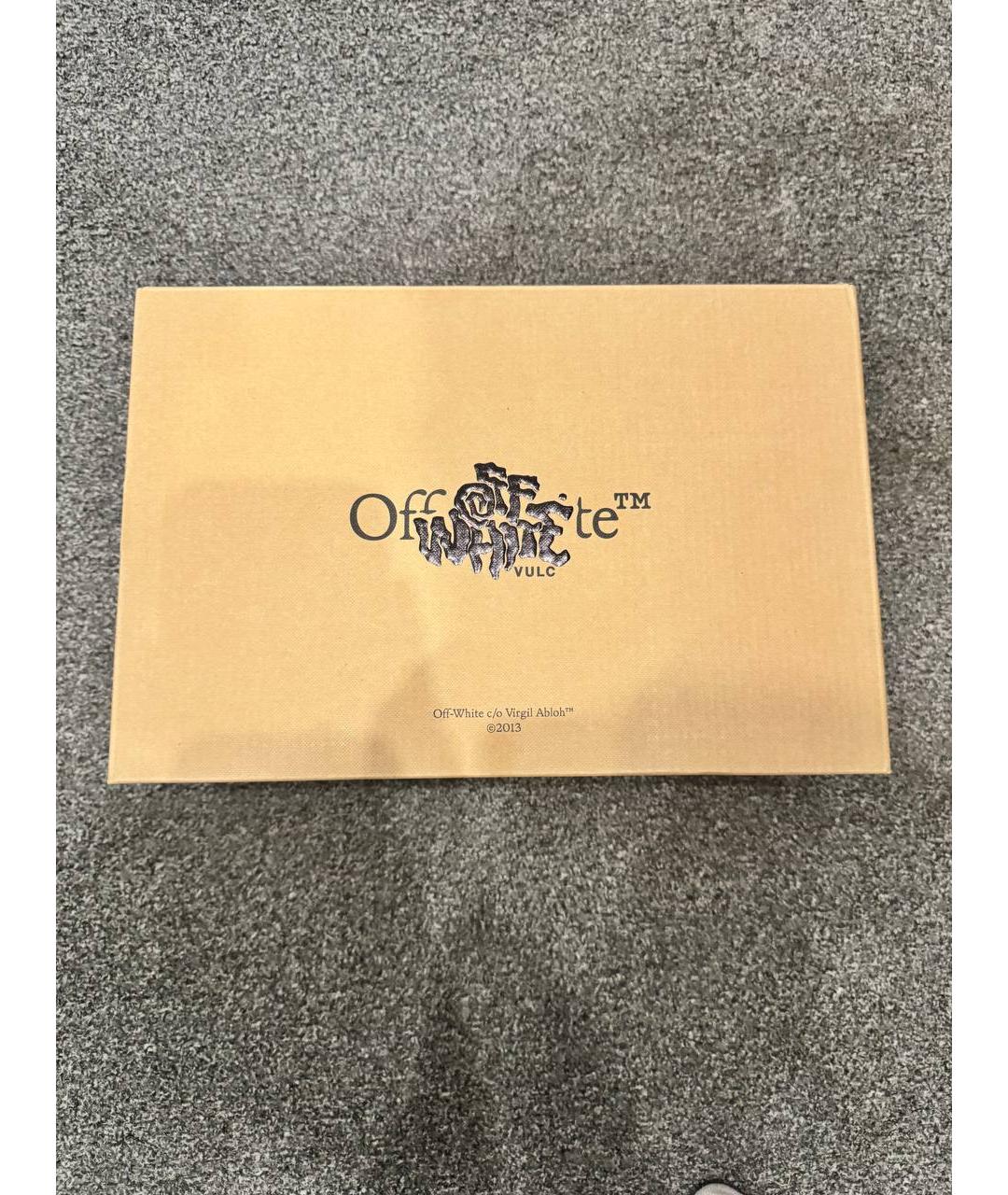 OFF-WHITE Белые кожаные низкие кроссовки / кеды, фото 7