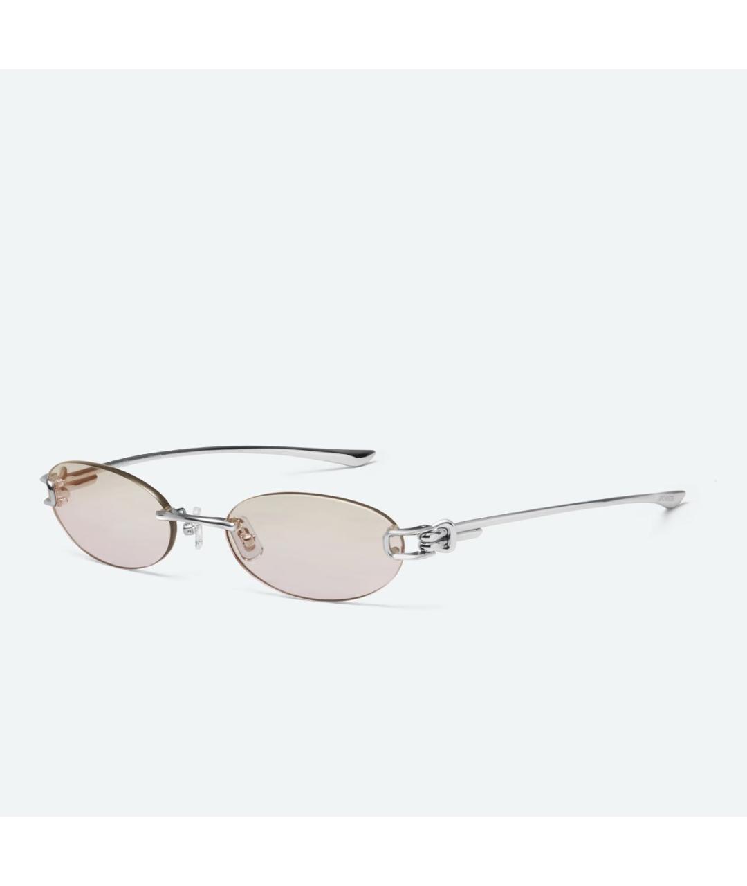 GENTLE MONSTER Бежевые металлические солнцезащитные очки, фото 5