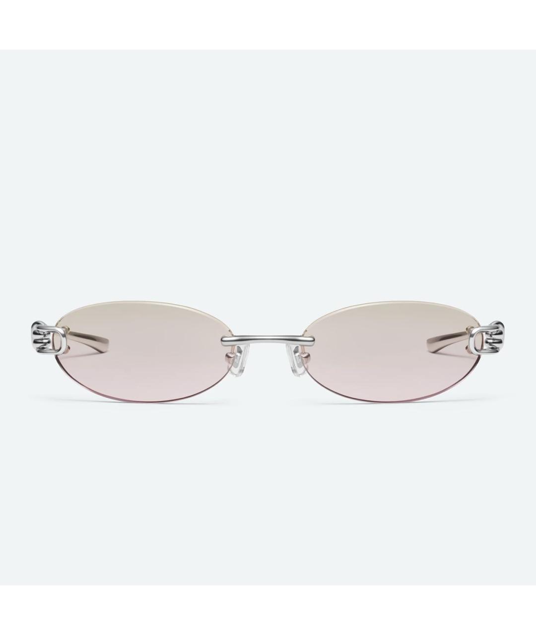 GENTLE MONSTER Бежевые металлические солнцезащитные очки, фото 2