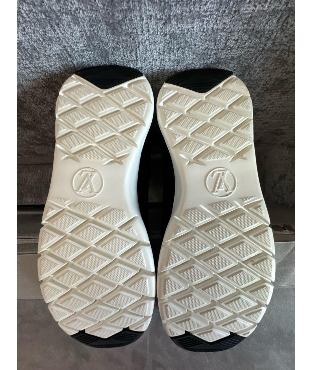 LOUIS VUITTON Черные текстильные кроссовки, фото 7