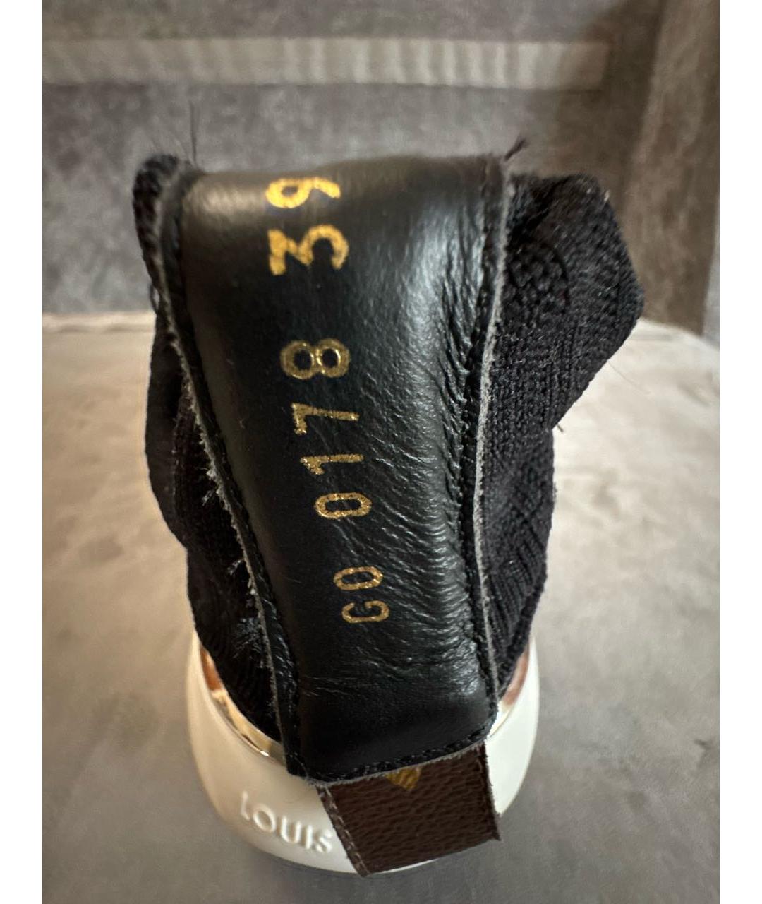 LOUIS VUITTON Черные текстильные кроссовки, фото 8
