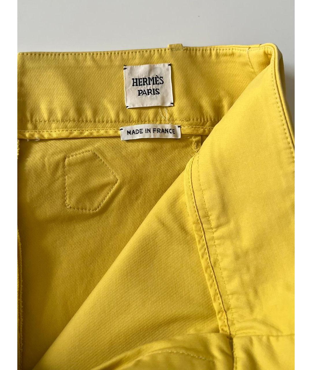 HERMES Желтые шорты, фото 3