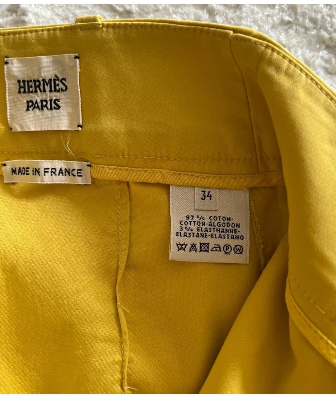 HERMES Желтые шорты, фото 8