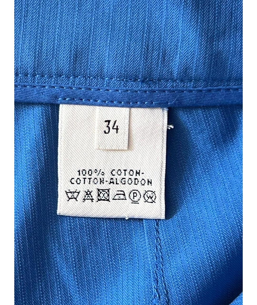 HERMES Синие хлопковые шорты, фото 6