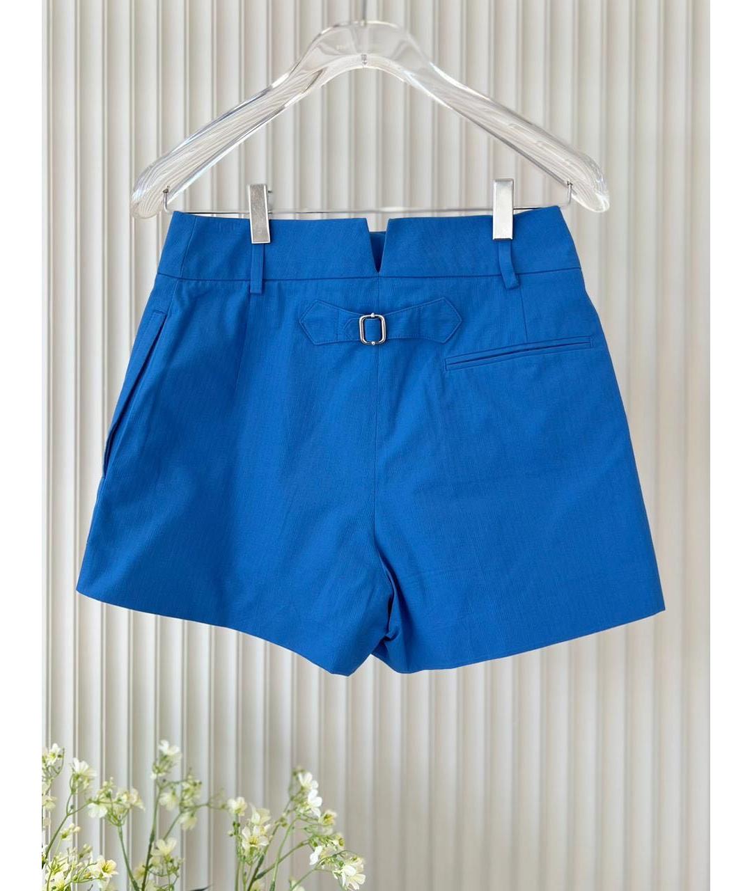 HERMES Синие хлопковые шорты, фото 2