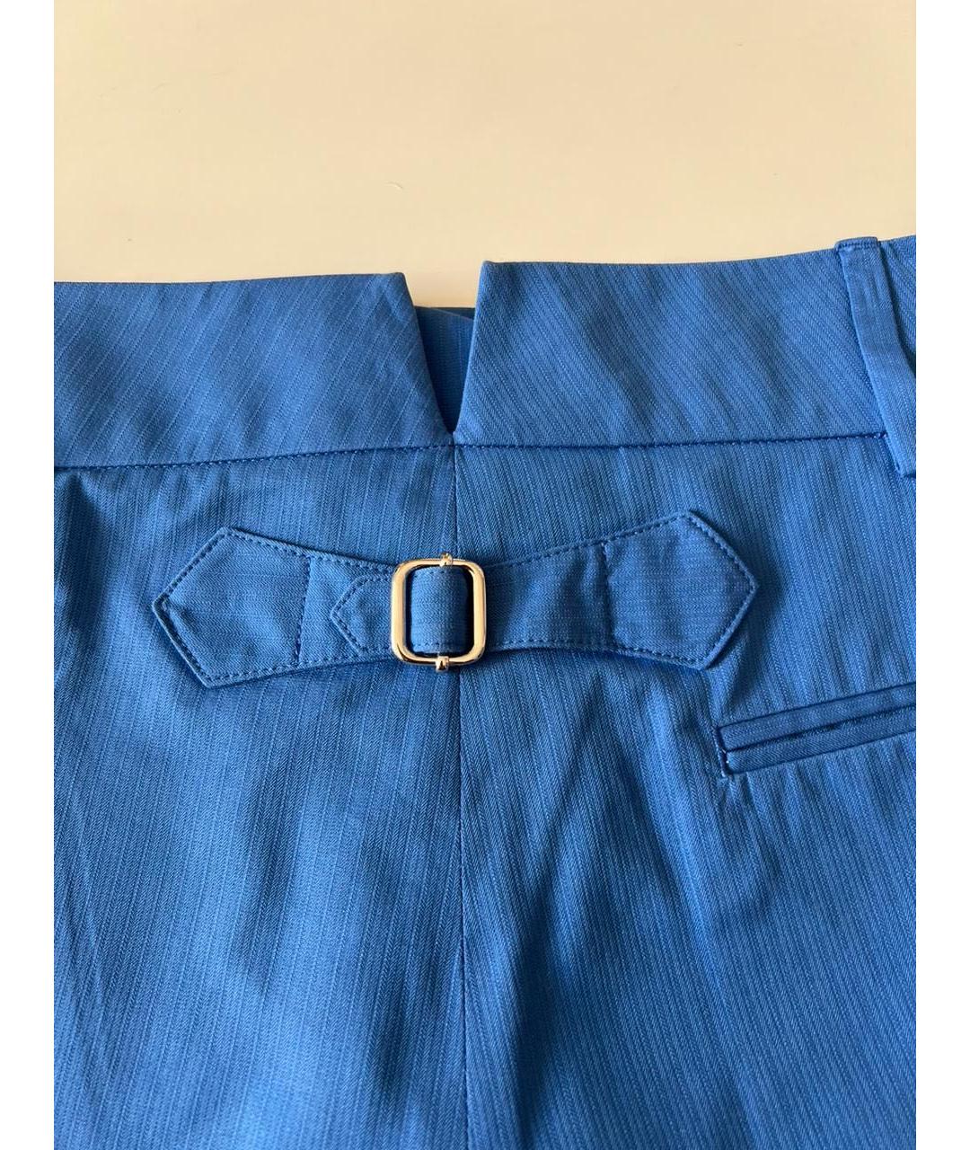 HERMES Синие хлопковые шорты, фото 7