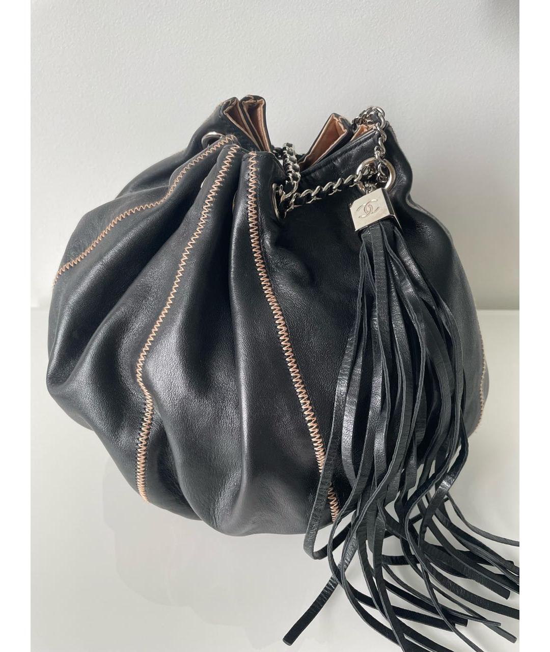 CHANEL Коричневая кожаная сумка через плечо, фото 2