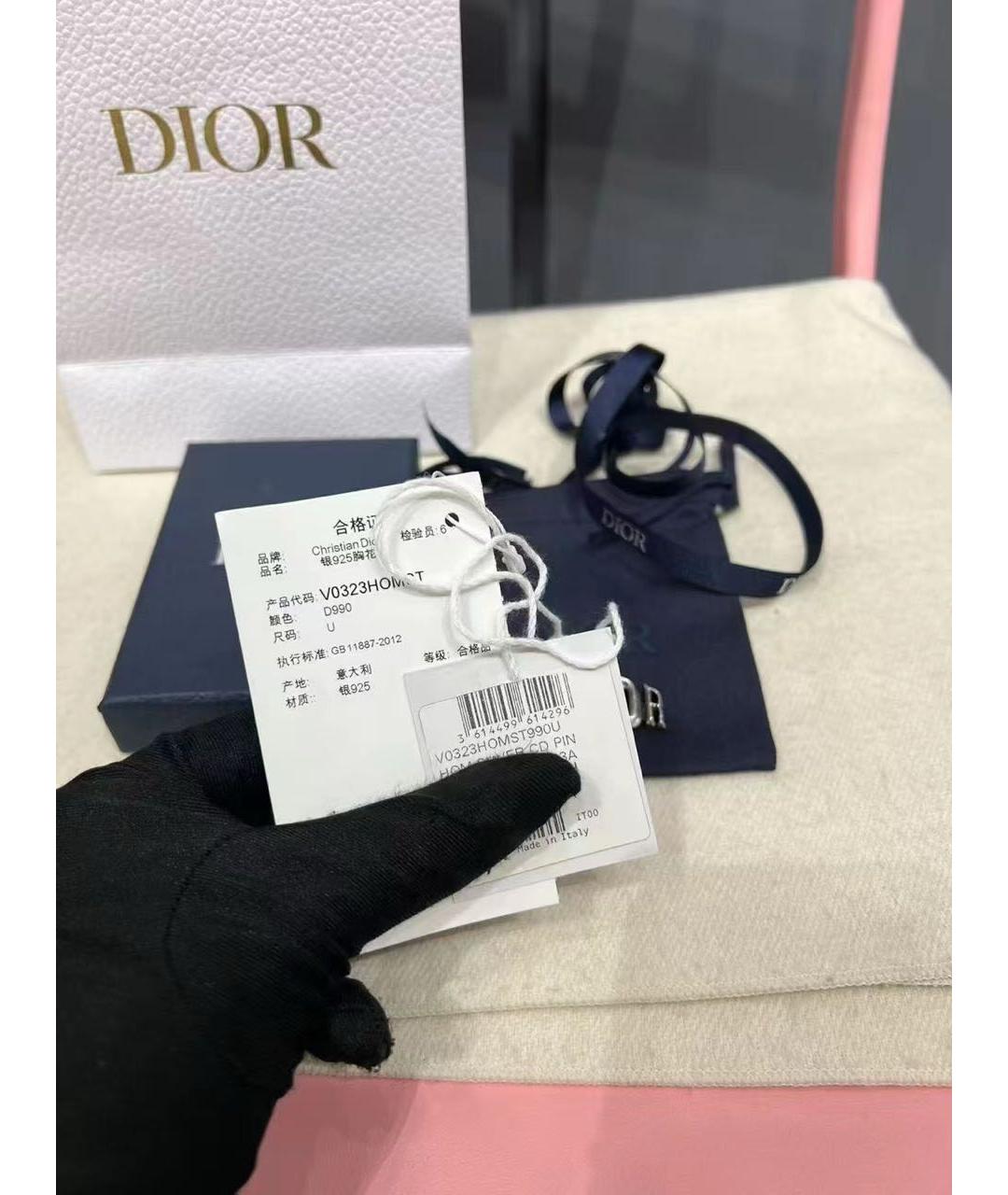 CHRISTIAN DIOR Серебряная булавка / брошь, фото 2