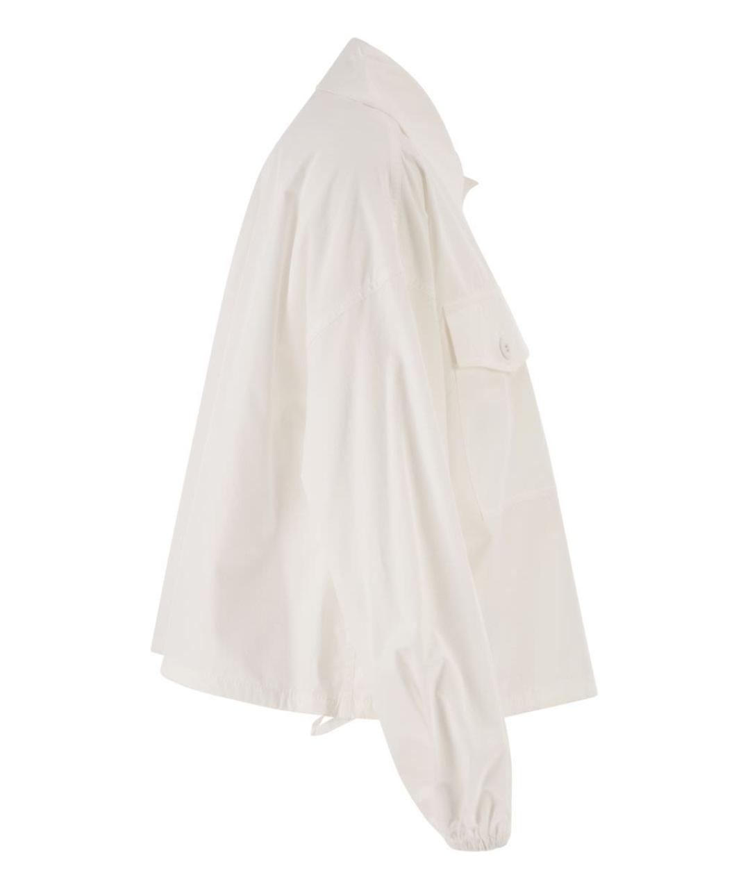 WEEKEND MAX MARA Белая хлопковая рубашка, фото 3