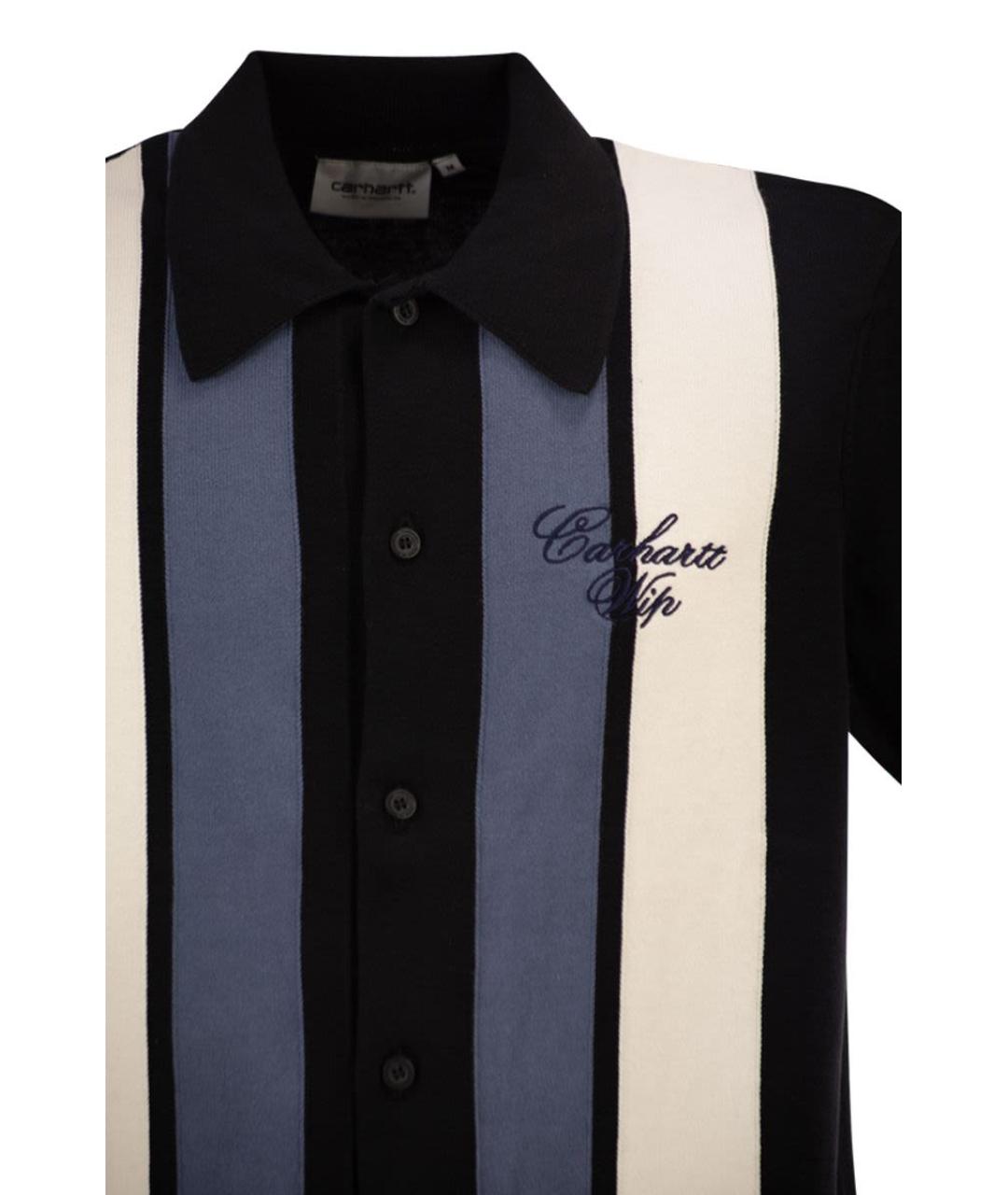 CARHARTT WIP Черная хлопковая кэжуал рубашка, фото 4
