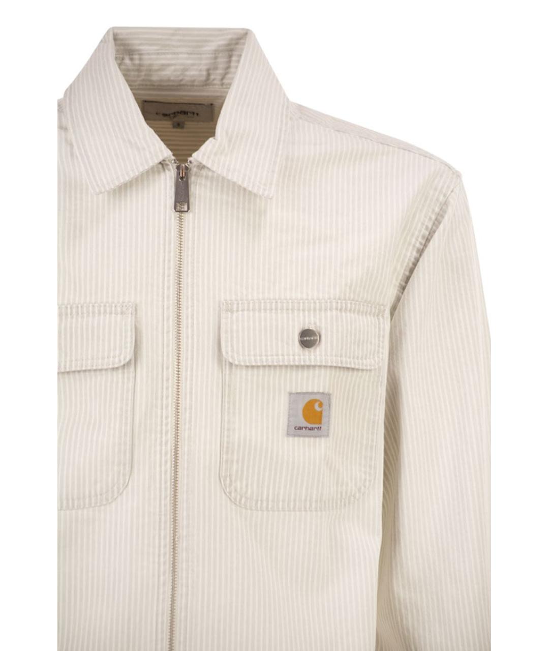CARHARTT WIP Белая хлопковая кэжуал рубашка, фото 4
