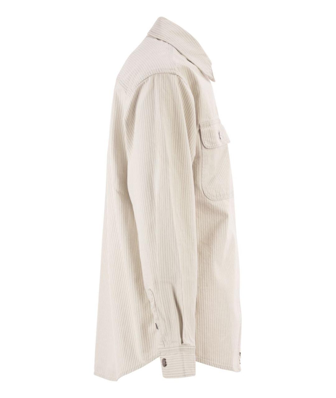 CARHARTT WIP Белая хлопковая кэжуал рубашка, фото 3