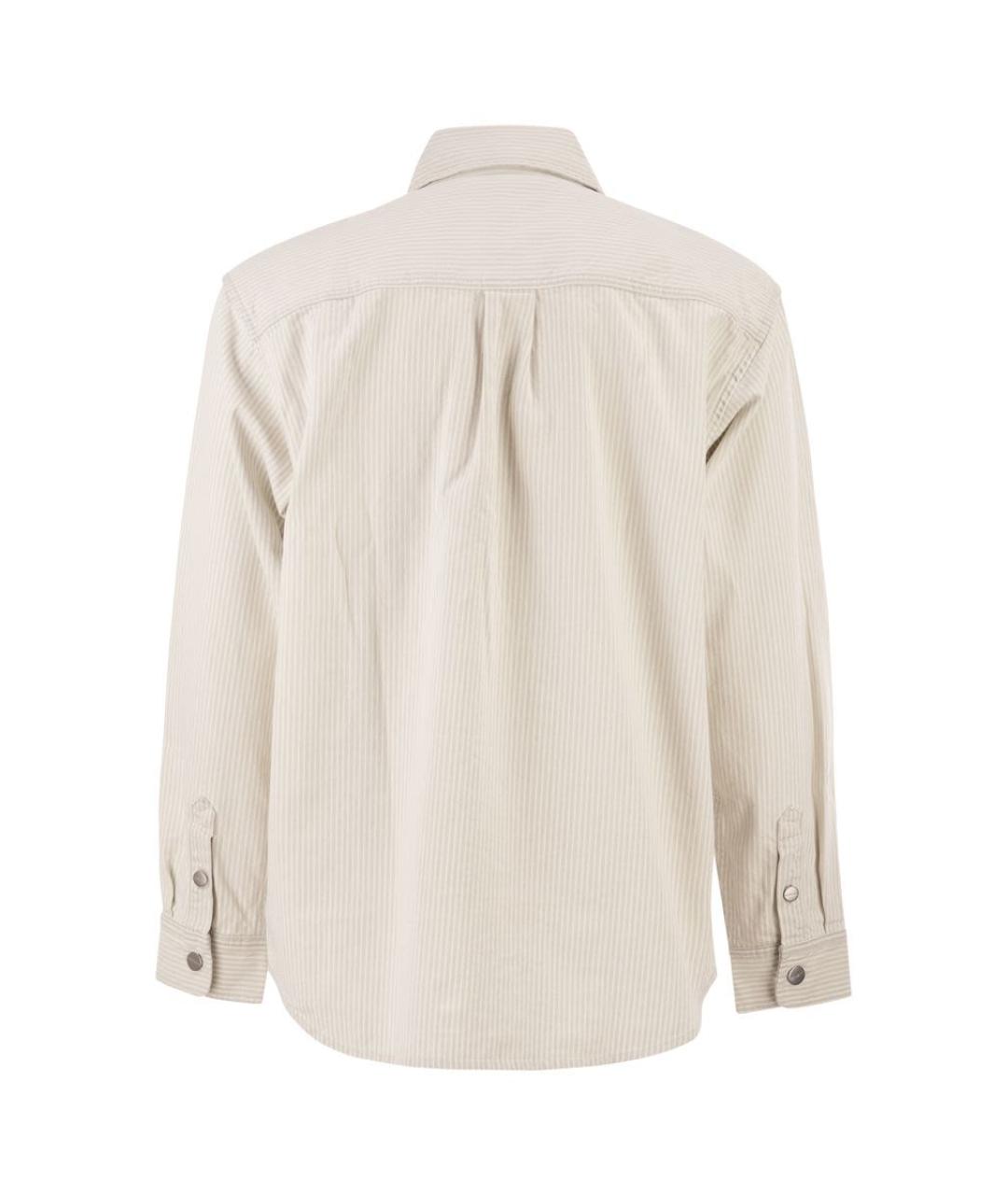 CARHARTT WIP Белая хлопковая кэжуал рубашка, фото 2