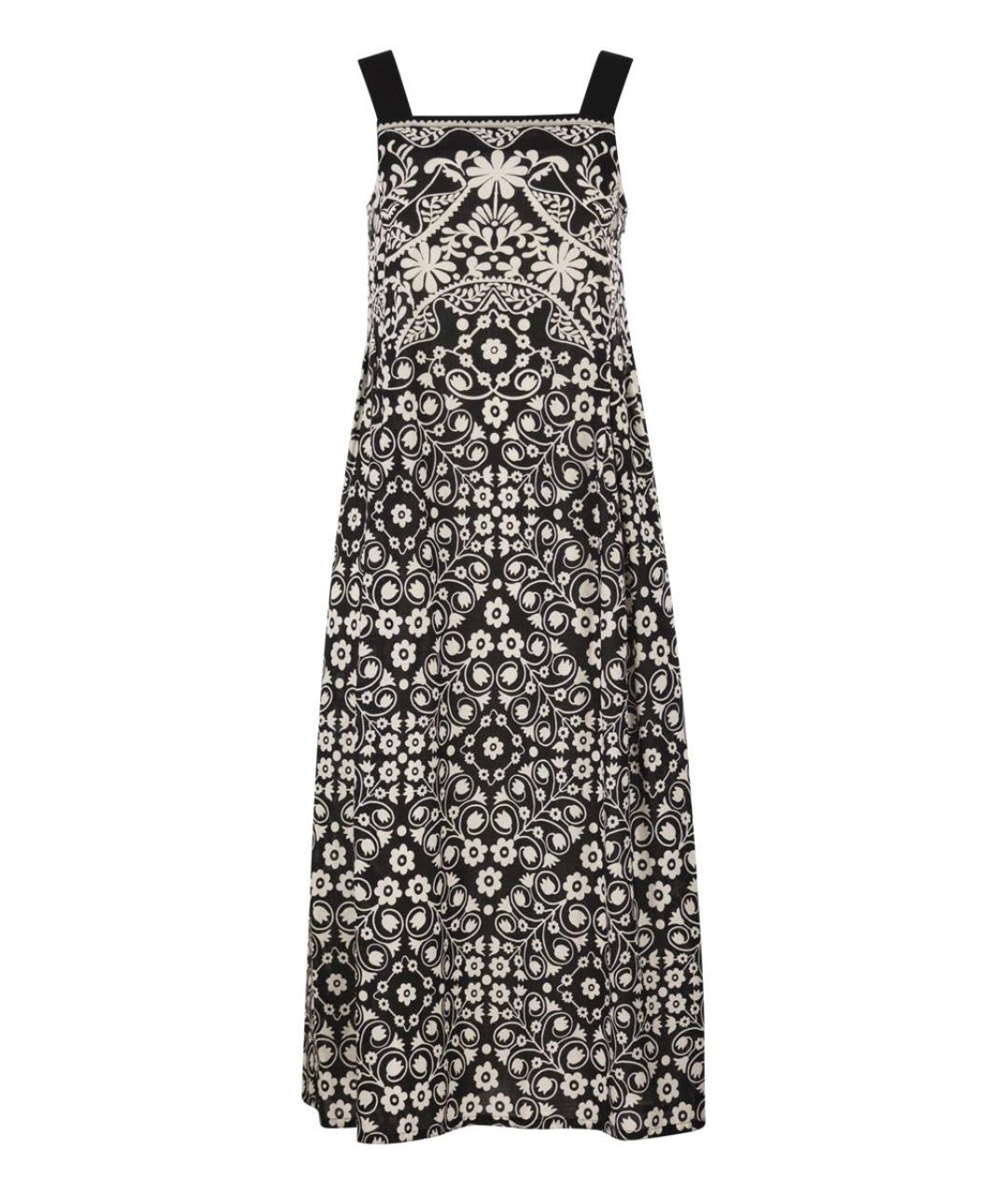 WEEKEND MAX MARA Черное хлопковое повседневное платье, фото 1