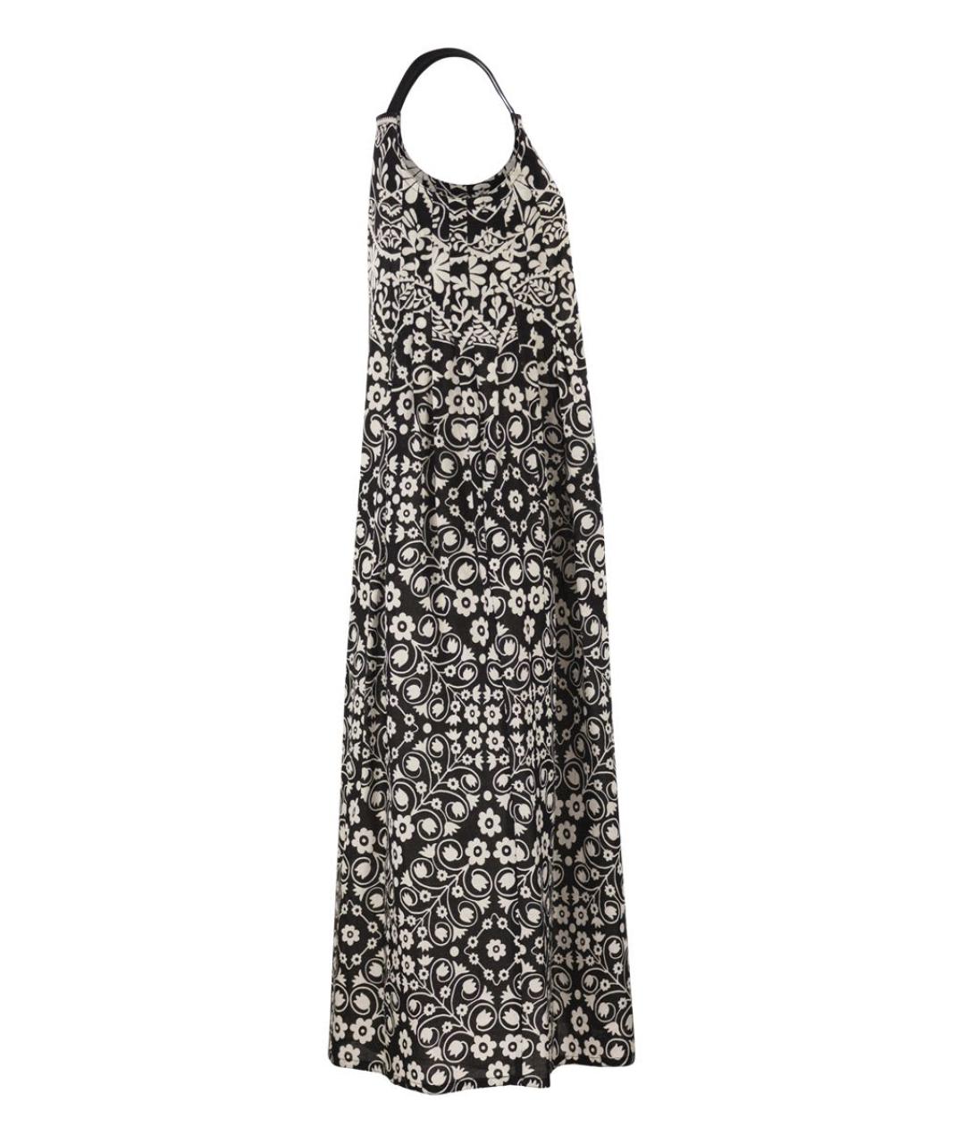 WEEKEND MAX MARA Черное хлопковое повседневное платье, фото 3