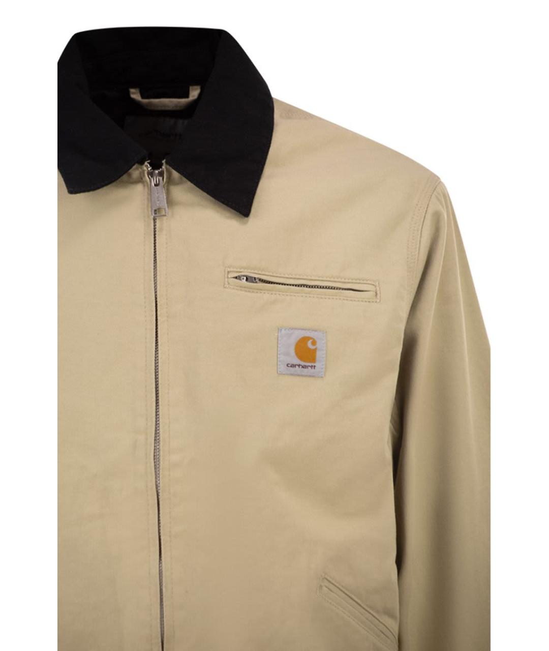 CARHARTT WIP Бежевая хлопковая куртка, фото 4