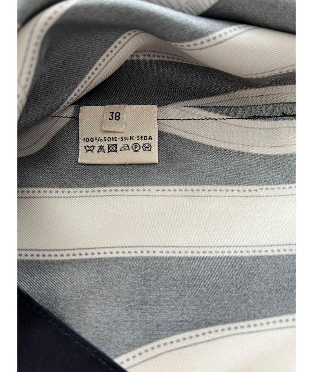 HERMES Черное шелковое повседневное платье, фото 4