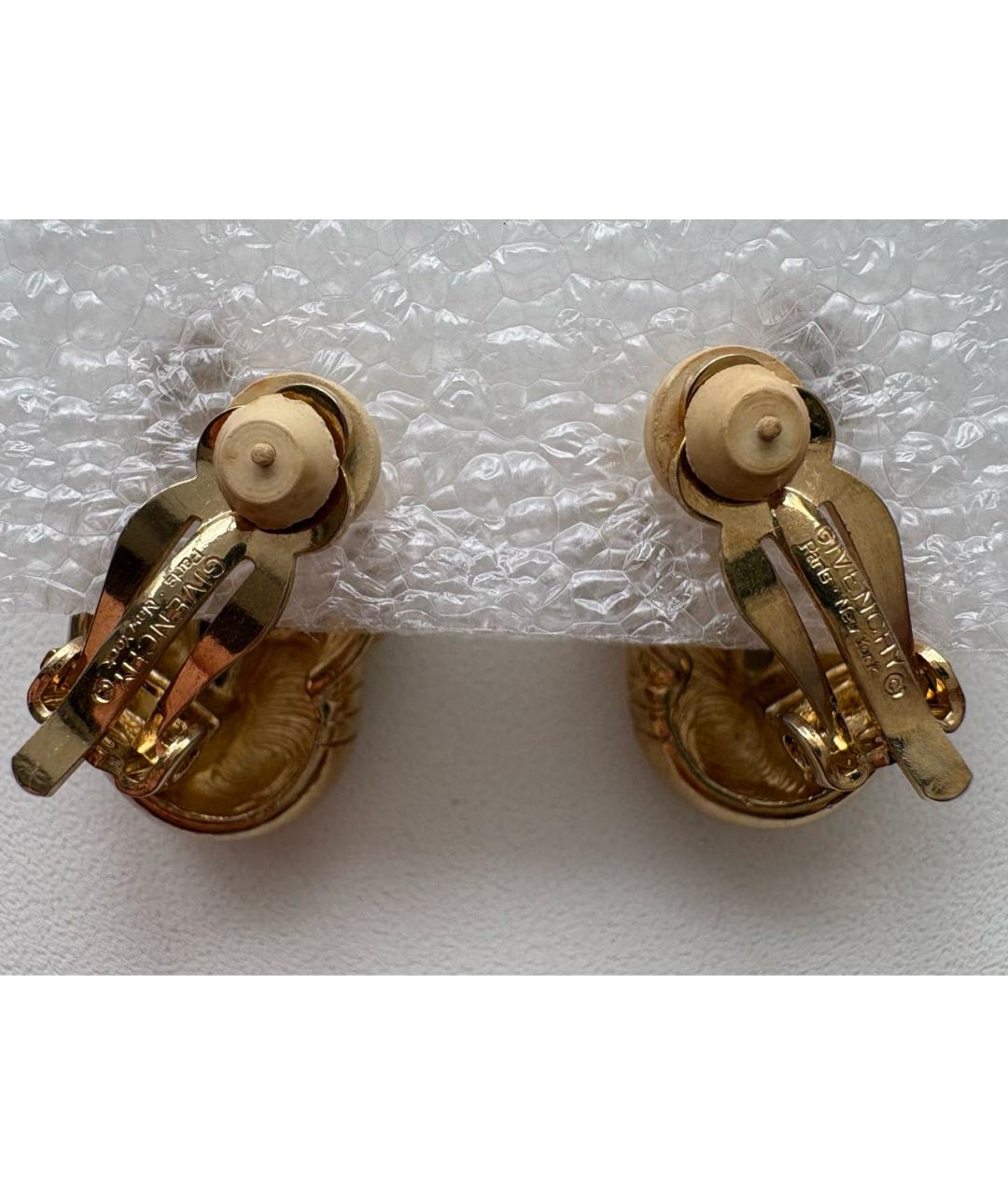 GIVENCHY Золотые металлические клипсы, фото 2
