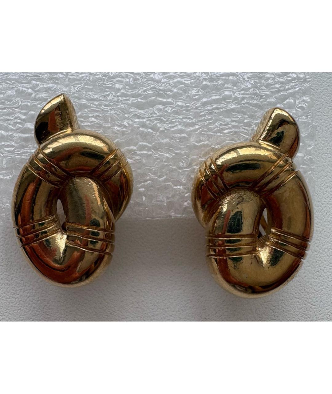 GIVENCHY Золотые металлические клипсы, фото 6