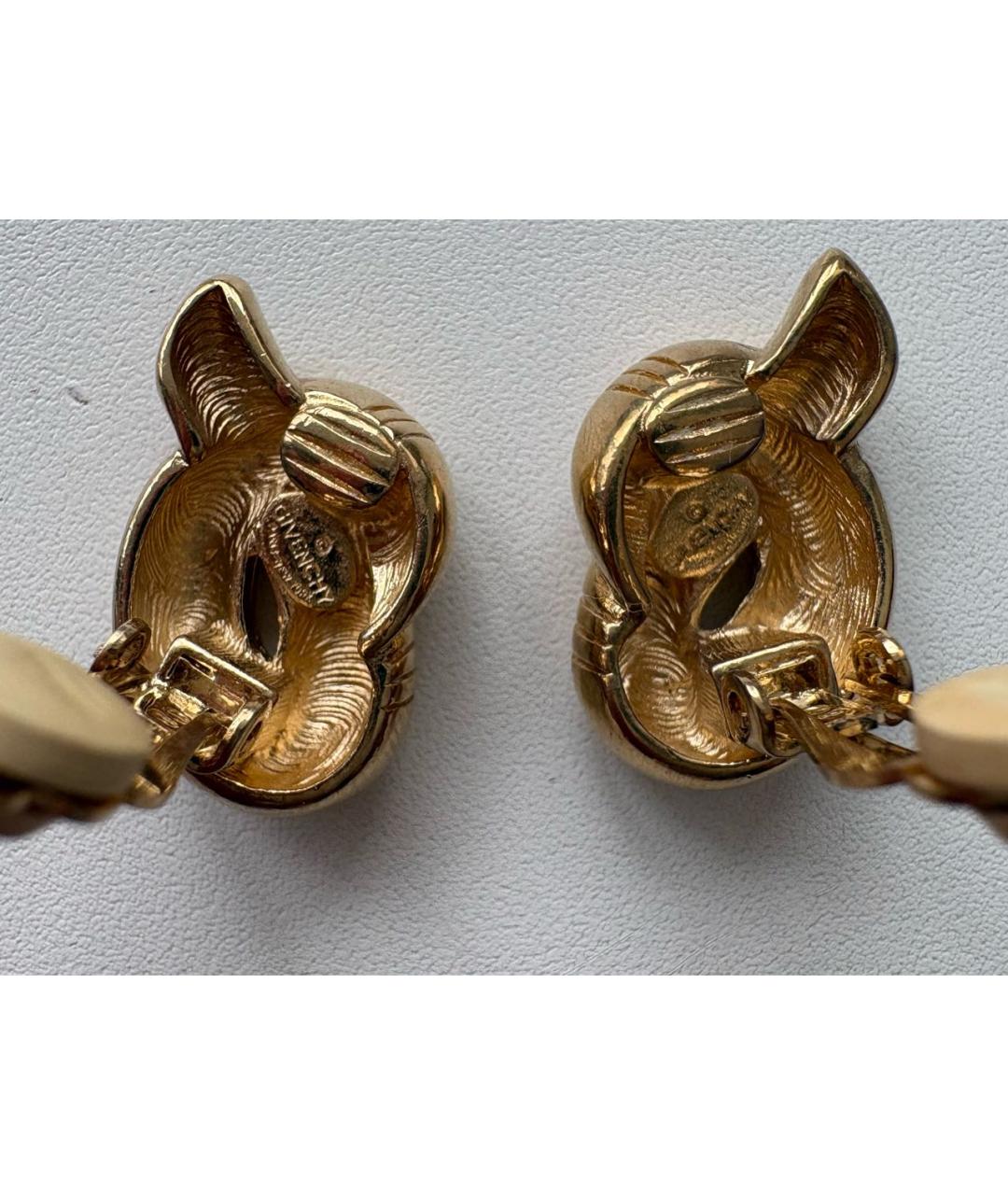 GIVENCHY Золотые металлические клипсы, фото 3