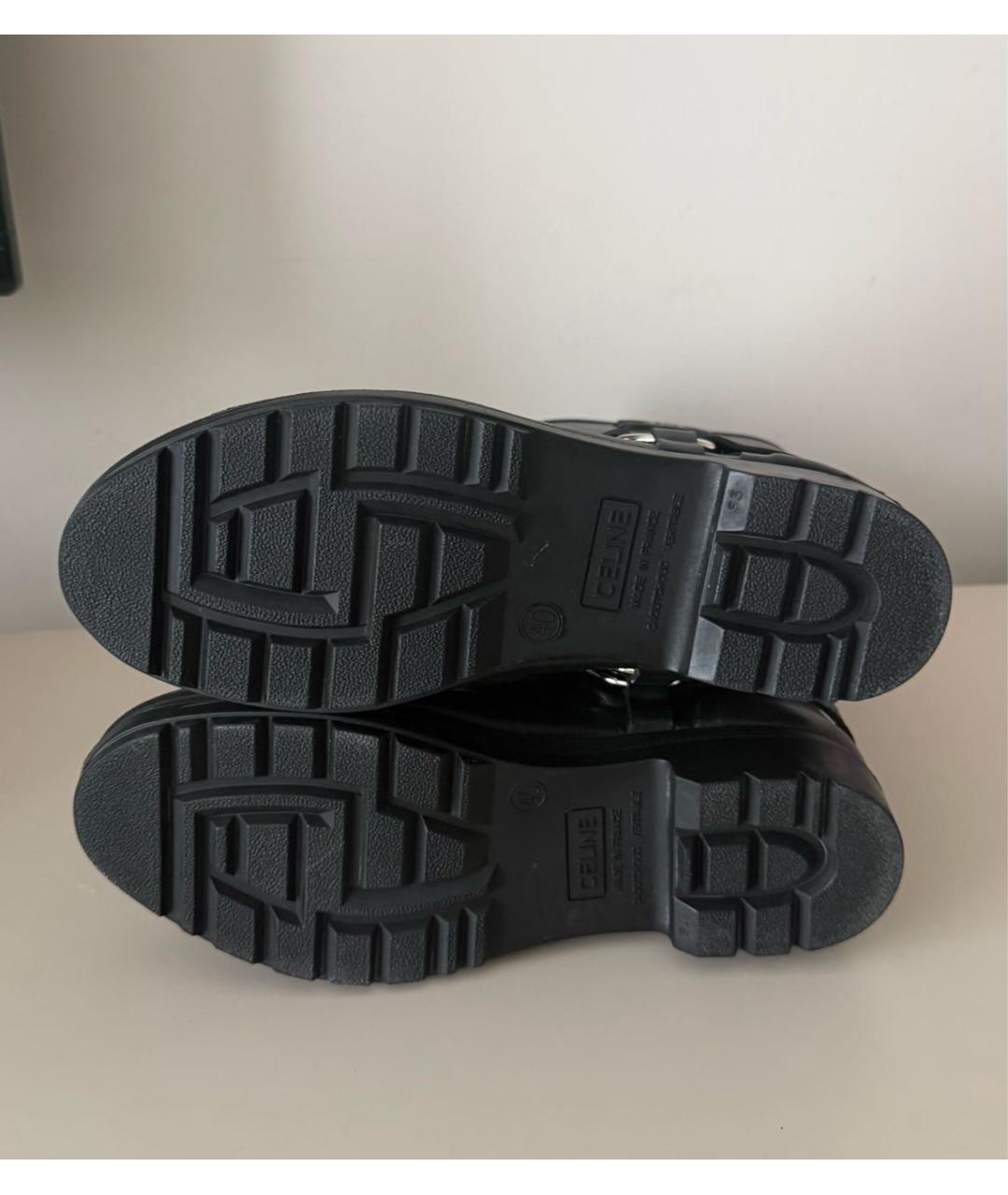 CELINE Черные резиновые сапоги, фото 3