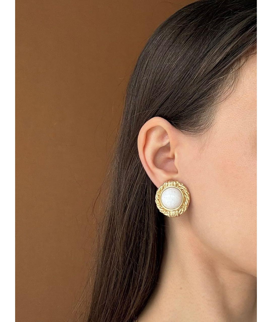 GIVENCHY Золотые металлические клипсы, фото 5