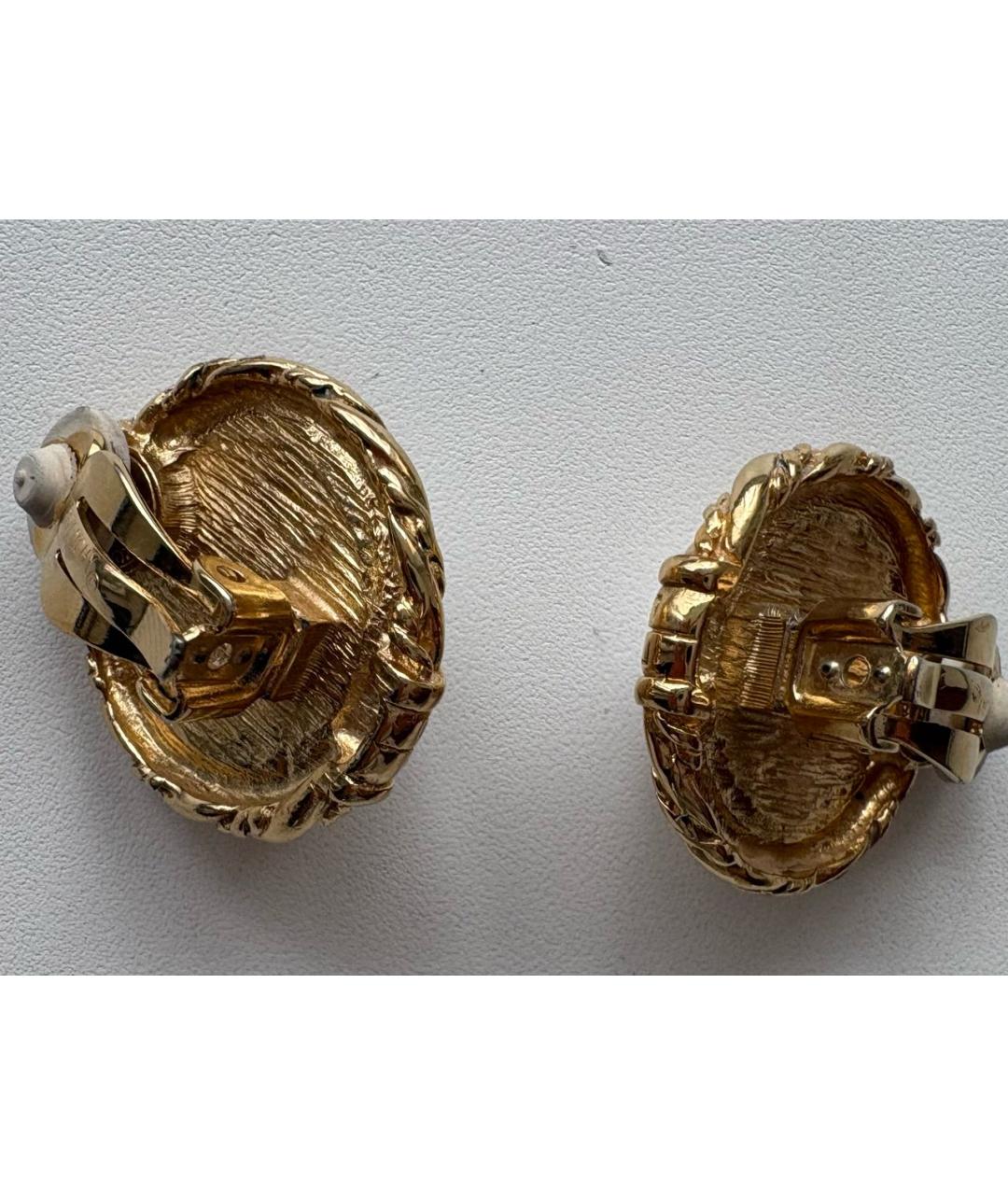 GIVENCHY Золотые металлические клипсы, фото 3