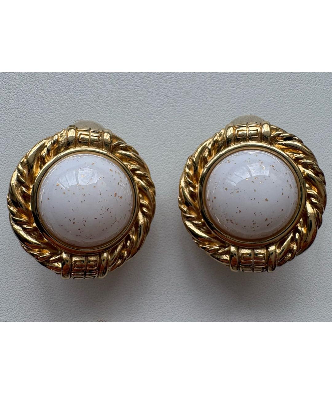 GIVENCHY Золотые металлические клипсы, фото 6