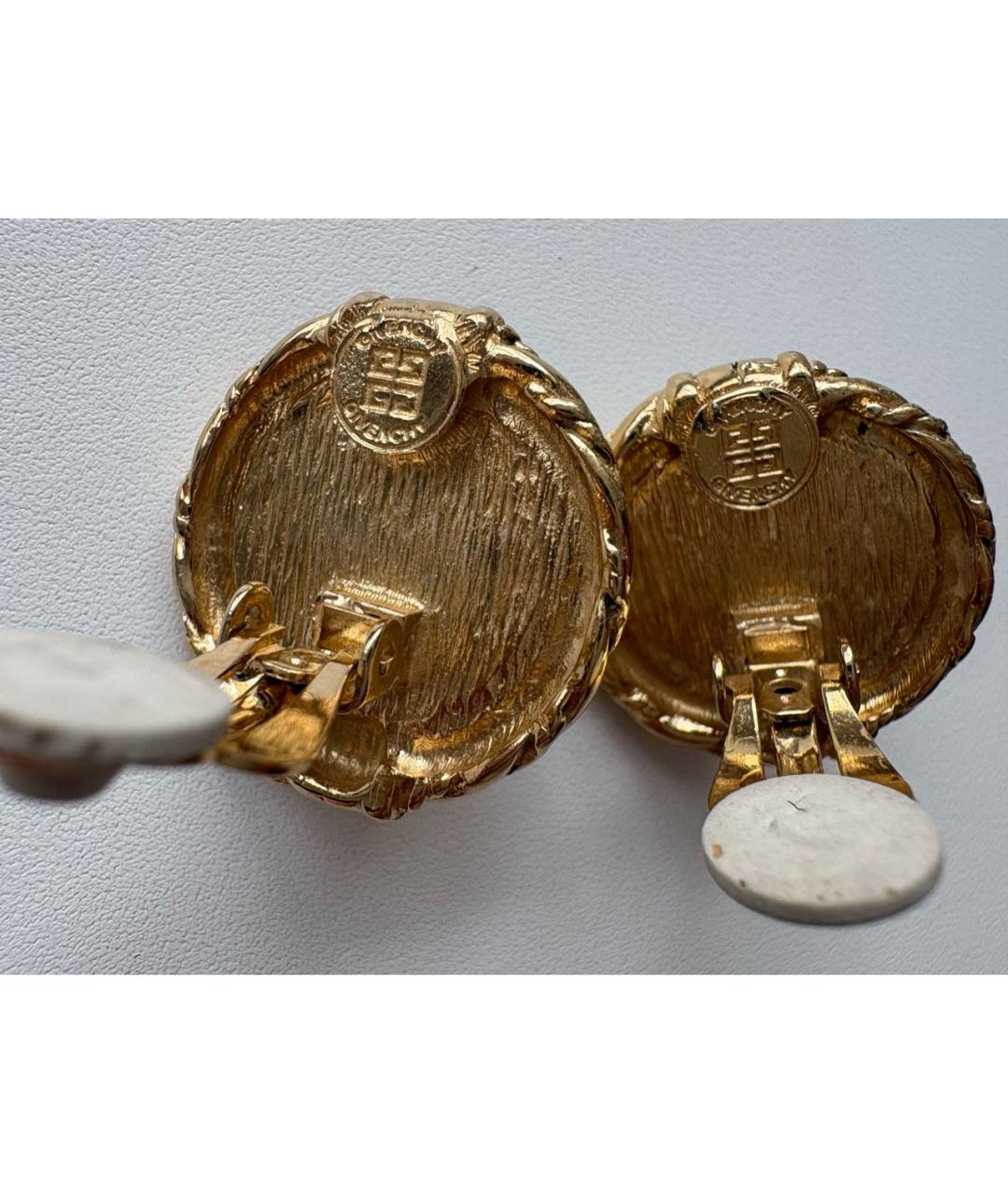 GIVENCHY Золотые металлические клипсы, фото 4